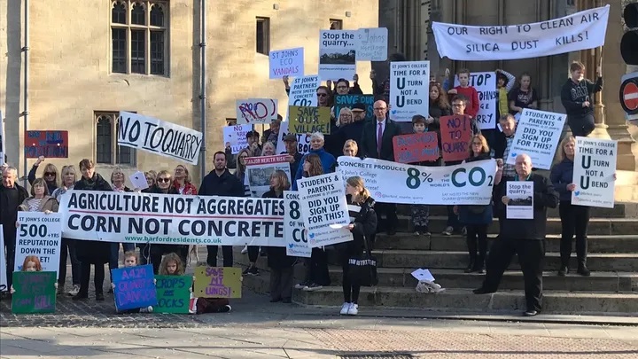 Demo outside WCC Shire Hall